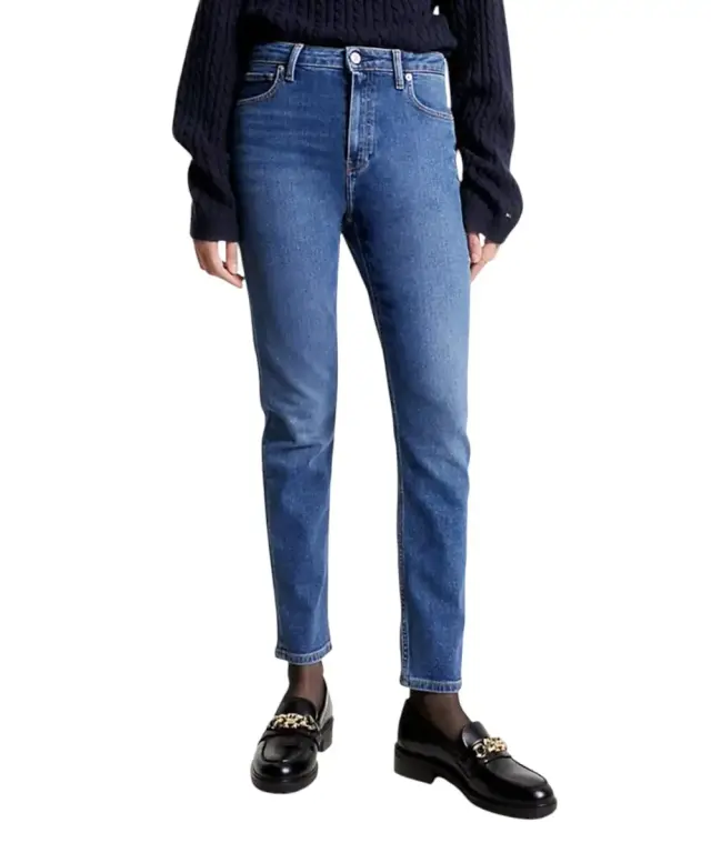 Tommy Hilfiger - Γυναικείο Jean Th Jane High Waist Slim Cigarette Fit WW0WW39617-1A5 Μπλε - W27 L30