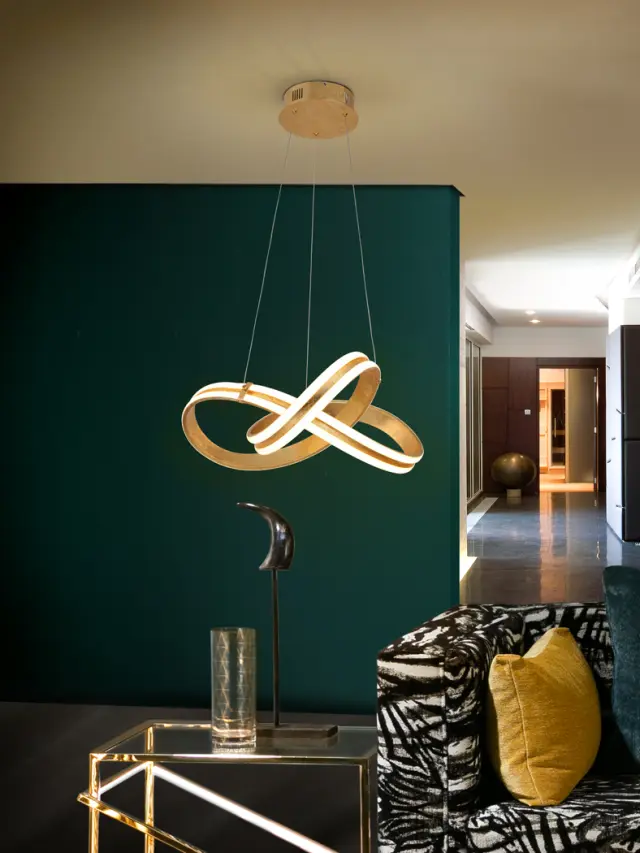 Lazas φωτιστικό κρεμαστό gold leaf Ø52 Χρυσό