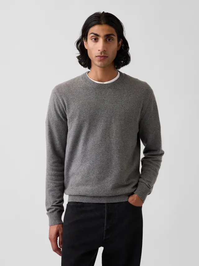 Ανδρικό Πουλόβερ CashSoft Heather grey