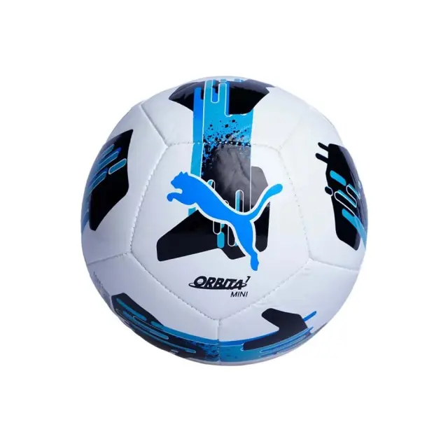 Puma Orbita 7 Greece Superleague Size 1 Mini Foot Ball Άσπρο - Μπλε 084726-02 (Puma) - 1