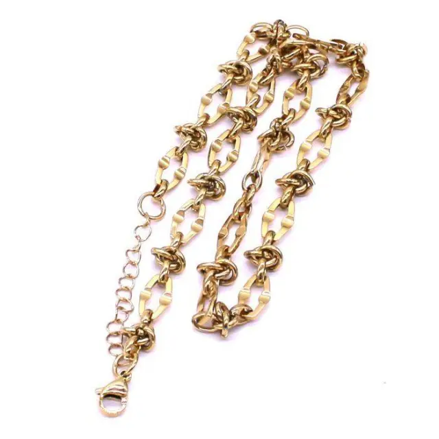 Gold Knot Chain Necklace
