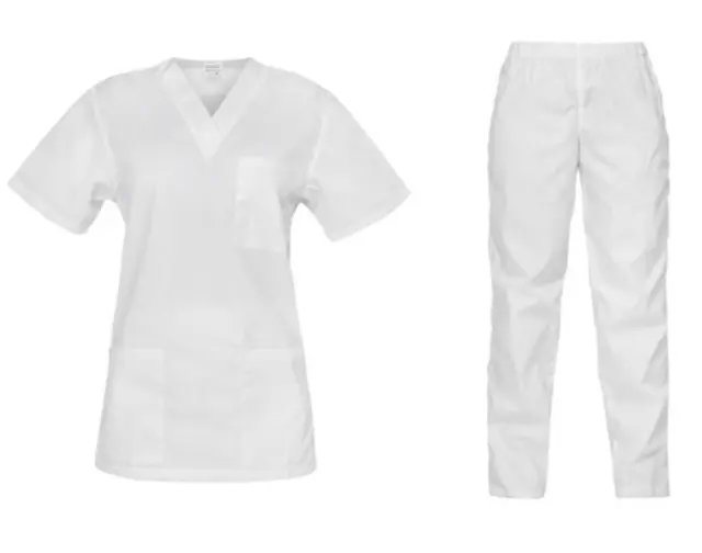Στολή Ιατρών-Νοσηλευτών Σετ 2 Τεμαχίων Unisex Κοντό Μανίκι Palatex
