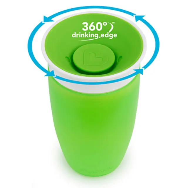 Munchkin Παιδικό Ποτηράκι Miracle 360 Sippy Cup από Πλαστικό Πράσινο 296ml για 12m+ 2