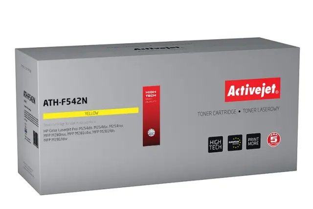 Activejet ATH-F542N toner (replacement for HP 203A HP203A CF542A CRG 054 CRG054; Supreme; 1300 pages; yellow)