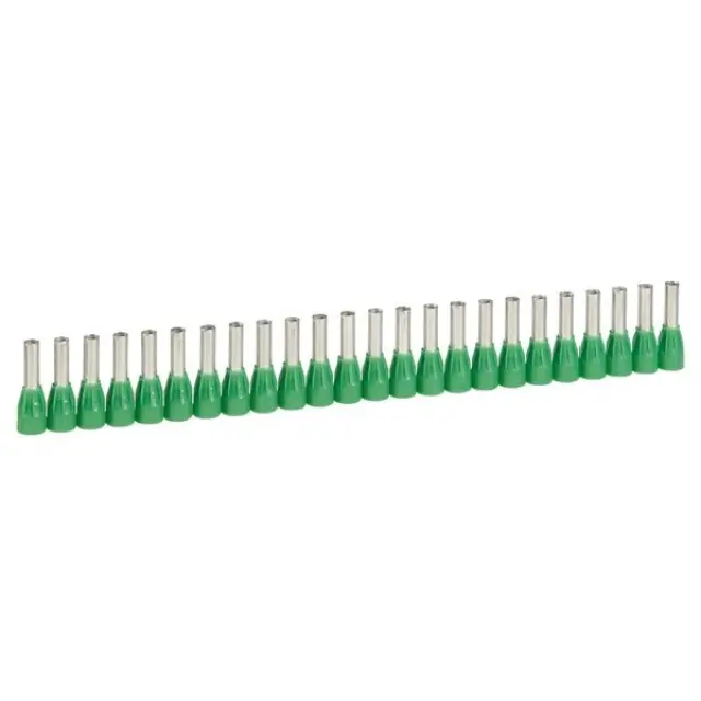 Ferrules in strips Starfix - cross section 6 mm² - green
