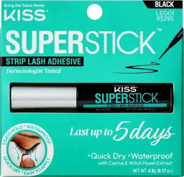 Kiss Lash Couture Extended Wear Κόλλα Βλεφαρίδων 1 Τεμάχιο - Black