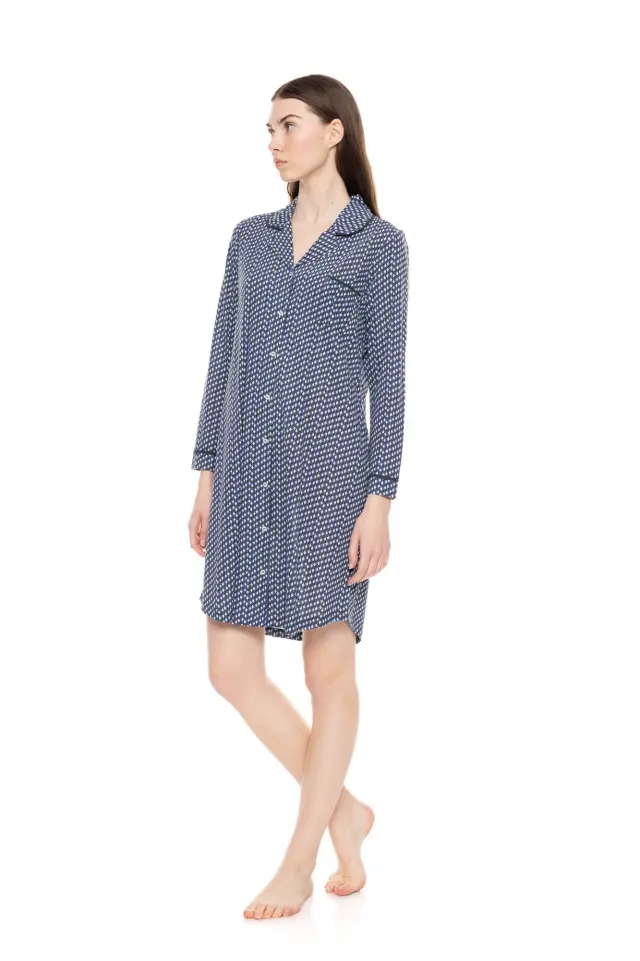 W1571 - Type - NIGHTGOWN BUTTONED MINDNIGHT FOREST 2