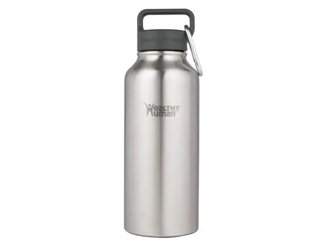 Μπουκάλι Θερμός Stein Healthy Human με χωρητικότητα 621ml και διατήρηση θερμοκρασίας 12h ζεστό / 24h κρύο - Brushed Steel 21OZ Brushed Steel 2