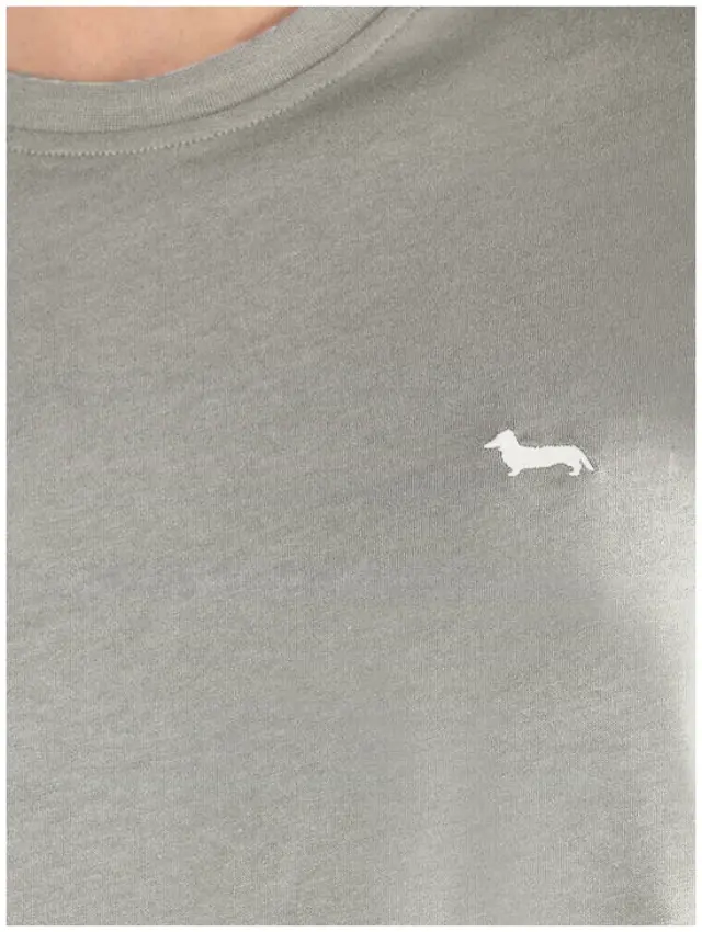 Harmont & Blaine - Ανδρικό T-shirt Κοντομάνικο Μονόχρωμο Regular Fit INJ001021223-915 Γκρι 3