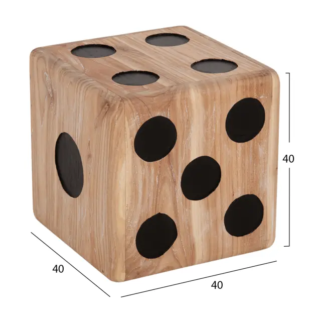 ΣΚΑΜΠΟ ΖΑΡΙ FB97898 ΞΥΛΟ ΤΕΑΚ ΣΕ WHITE WASH ΧΡΩΜΑ 40x40x40 εκ. 2