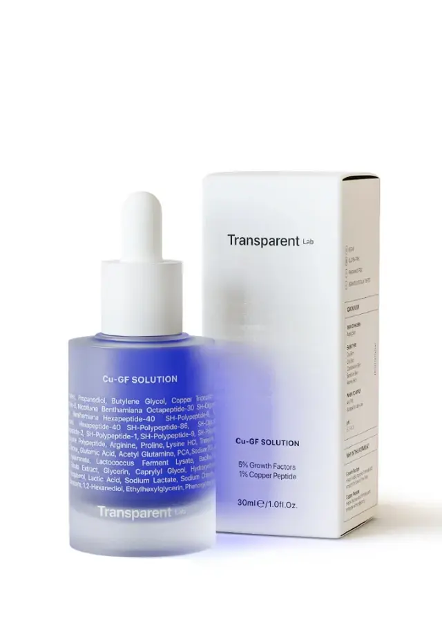 Niche Beauty Lab - Transparent - Cu-Gf Solution - Θεραπεία αντιγήρανσης με πεπτίδιο χαλκού και αυξητικούς παράγοντες 30ml