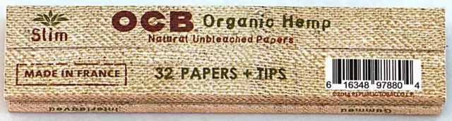 OCB Χαρτάκια - Organic Hemp - King Size Slim με Τζιβάνες 2