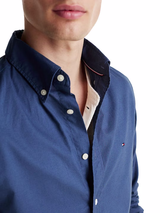 Tommy Hilfiger Μπλέ Πουκάμισο Σε Regular Fit Γραμμή Μπλε 3