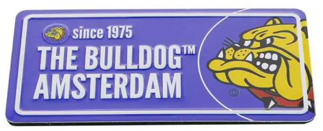 The Bulldog Amsterdam Διακοσμητικό Μαγνητάκι - Licenceplate Blue (8x4cm)