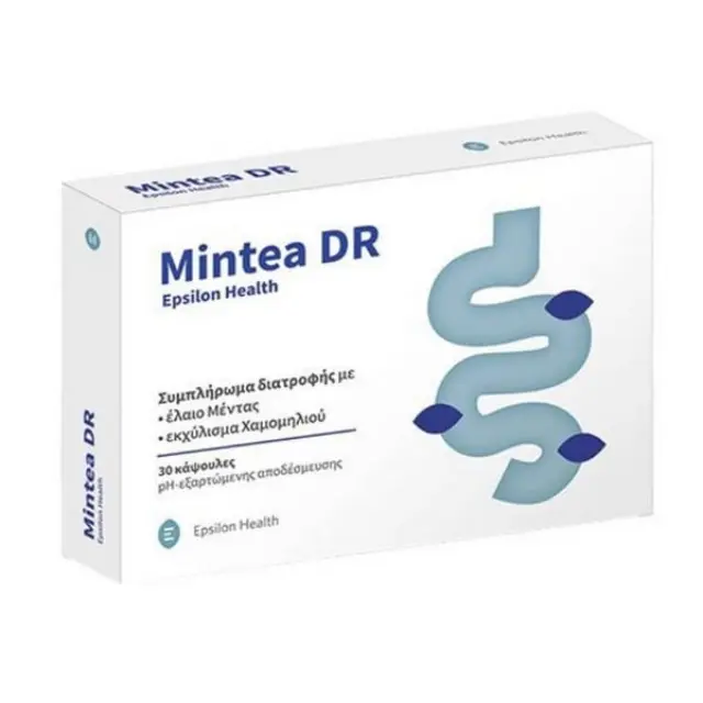 Epsilon Health Mintea DR Συμπλήρωμα Διατροφής με Έλαιο Μέντας & Εκχύλισμα Χαμομηλιού για Καταπράυνση του Εντέρου  30caps
