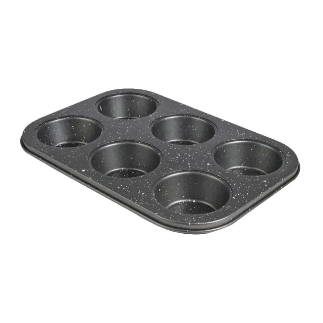 Estia Φόρμα Cupcake/Muffin 6 Θέσεων 26.5x18.7x3 Ανθρακούχος Χάλυβας