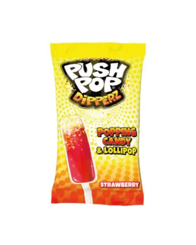Bazooka Push Pop Dipperz Strawberry ΧΓ 12gr