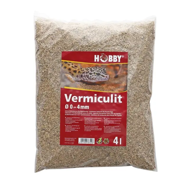 Hobby Vermiculit Υπόστρωμα Επώασης Αυγών Ερπετών 0x4mm 4lt