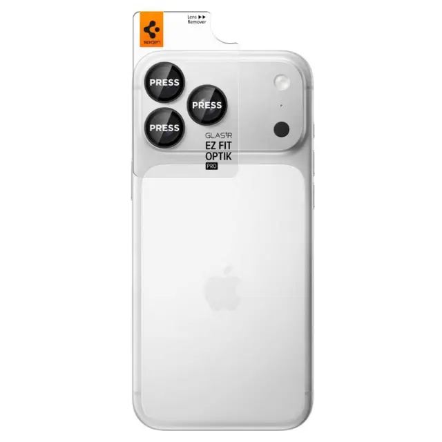 Spigen Optik Pro Glas.tR EZ Fit Camera Protector 2-Pack iPhone 18 Pro / 18 Pro Max Μαύρο 2