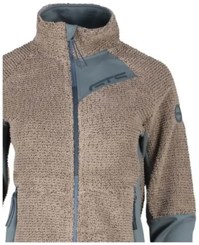 Jacket Waffle Highloft 302442L Taupe Γυναικεία Ζακέτα Fleece GTS - 302442L-64 - 40 2