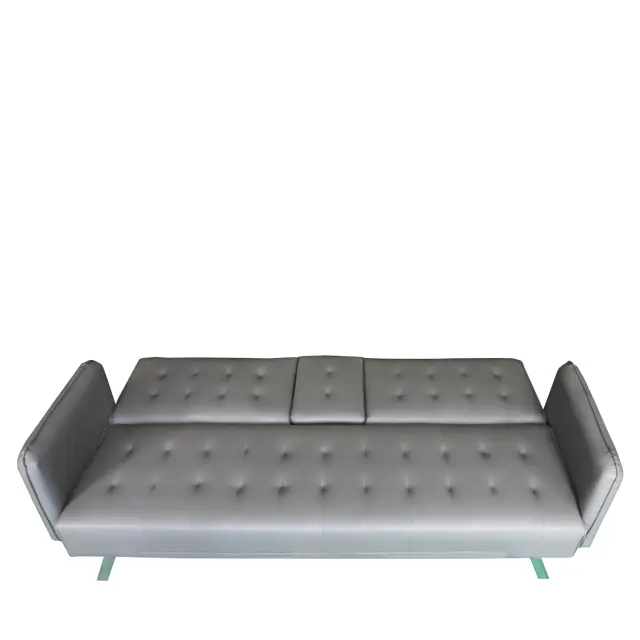 Καναπές Κρεβάτι Τριθέσιος MARFA Γκρι PU 188x82x80cm 3