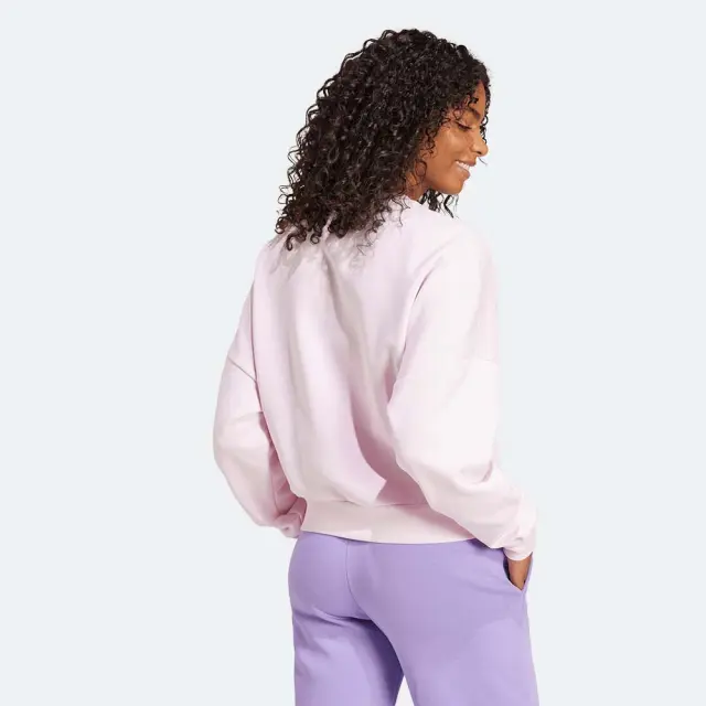 adidas Sportswear Women's Small Logo Feelcozy Sweatshirt Ροζ JI6063 (adidas Sportswear) 2