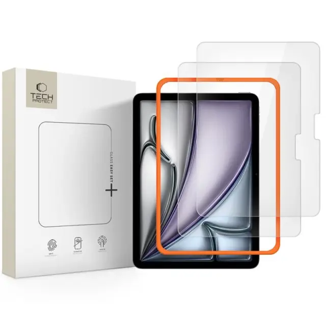 Tech-protect Easy Set+ 2-pack Ipad Air 11” 6 / 7 / 8 / 2024-2026 Clear