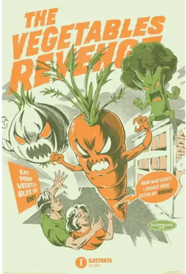 Αφίσα Ilustrata (The Vegetables Revenge) 61x91,5εκ - PP35304