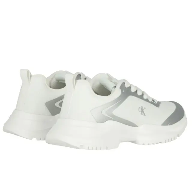 Unisex Εφηβικά Sneakers Calvin Klein V3A9-83233-1844AX059 Λευκά Ασημί (35-40) Άσπρο - 35 3