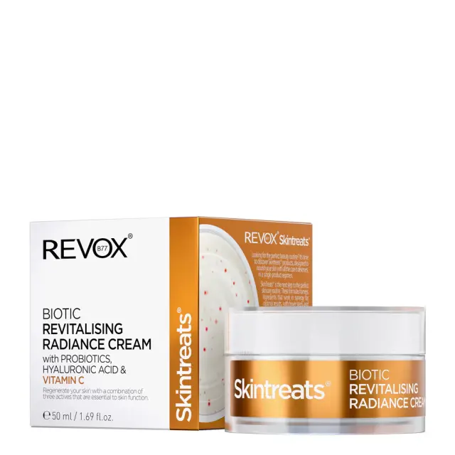 Revox B77 Skintreats Biotic Revitalising Radiance Cream Κρέμα προσώπου με υαλουρονικό οξύ και βιταμίνη C 50ml