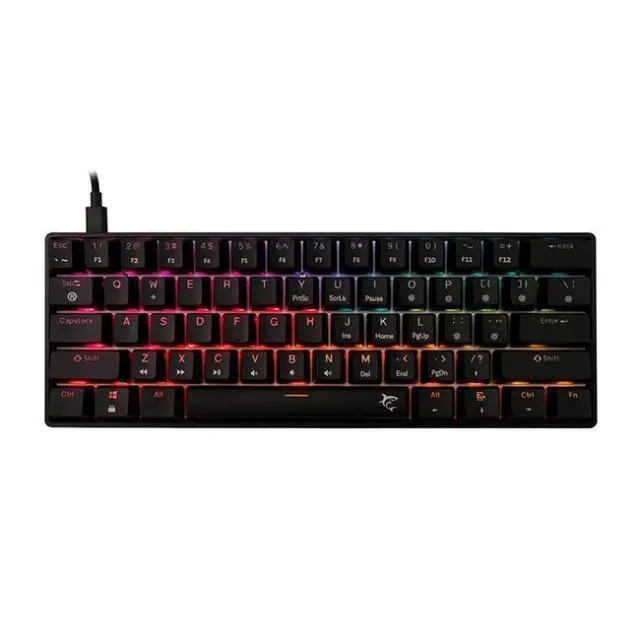 White Shark Gaming Keyboard Shinobi Black (SHINOBI-2-B-US-RED.SW)