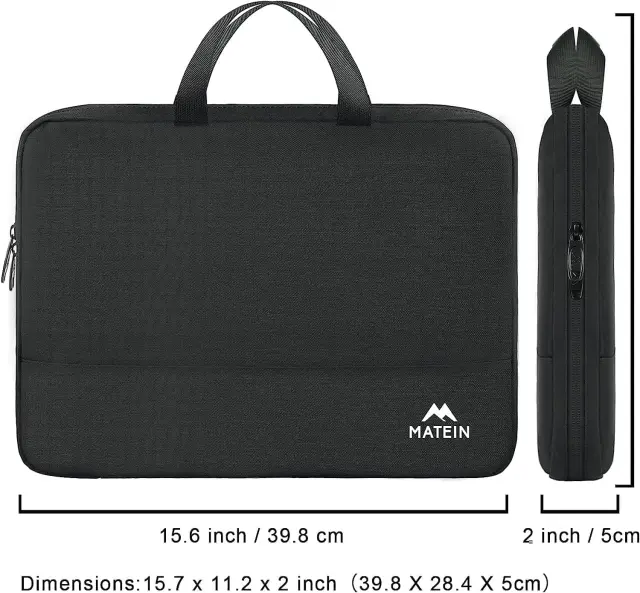 Υφασμάτινος Χαρτοφύλακας Matein 15,6 laptop 5L 1025 μαύρο - One Size 2