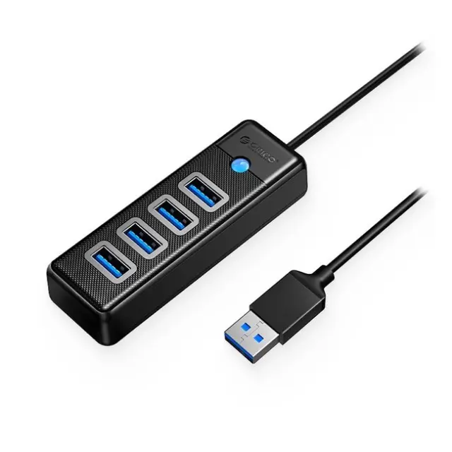 Orico USB Hub PW4U-U3 USB-A 4x USB-A 3.0 Black