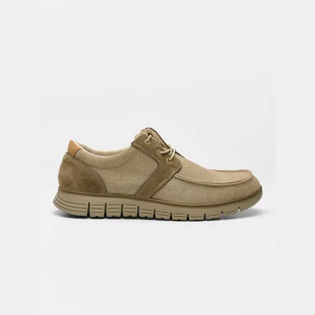 Imac Δετά-Oxfords Ανδρικό δέρμα/δέρμα Nubuck Μπεζ IMA/751810 BEIGE