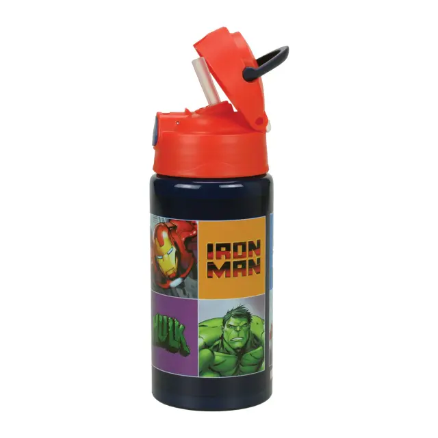 Παγούρι αλουμινίου με καλαμάκι Avengers 500ml 2