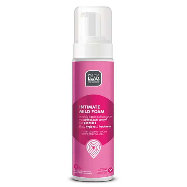 Pharmalead | Intimate Mild Foam Αφρός Καθαρισμού για την Ευαίσθητη Περιοχή με Μενθόλη & Εκχύλισμα Χαμομηλιού | 200ml