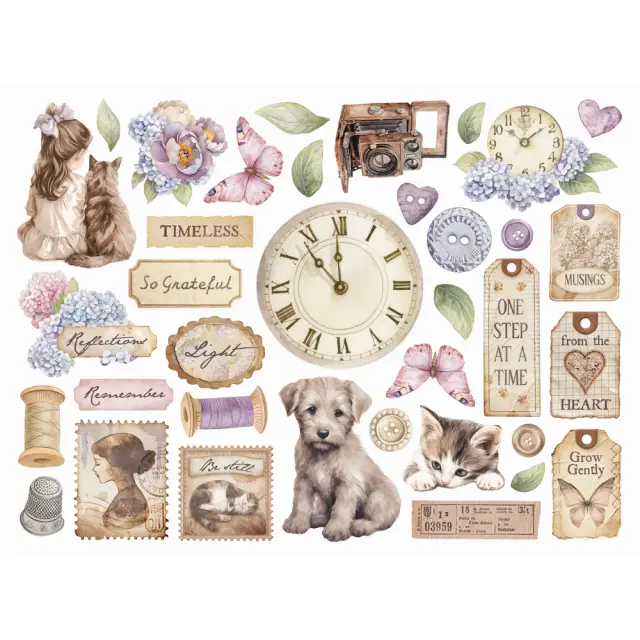 Die Cuts Stamperia, Quiet Days 2