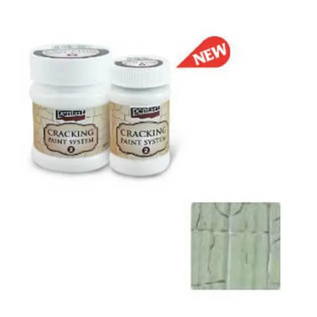 Cracking Paint System Step 2, Pentart 100ml , Lichen Green