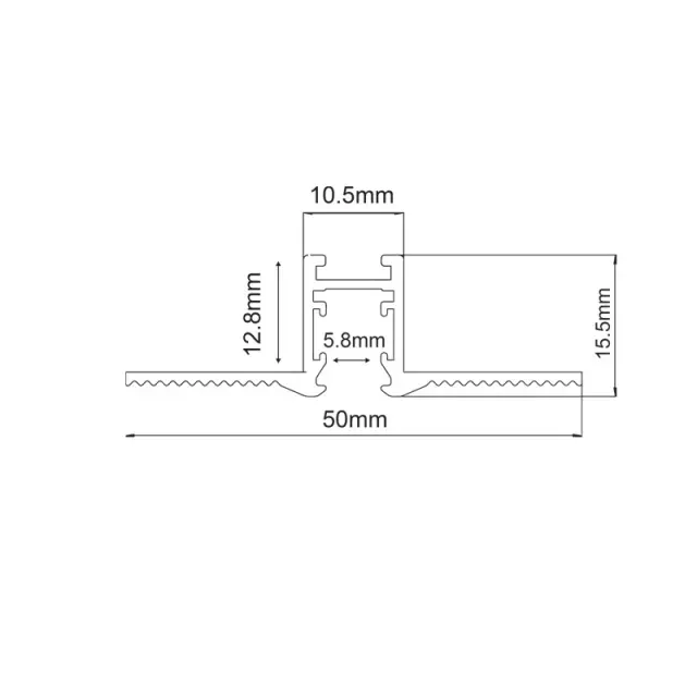 Aca Light ΜΙΝΙ ΜΑΓΝΗΤΙΚΗ ΡΑΓΑ TRIMLESS 24V DC 1Μ ΜΑΥΡΗ 2