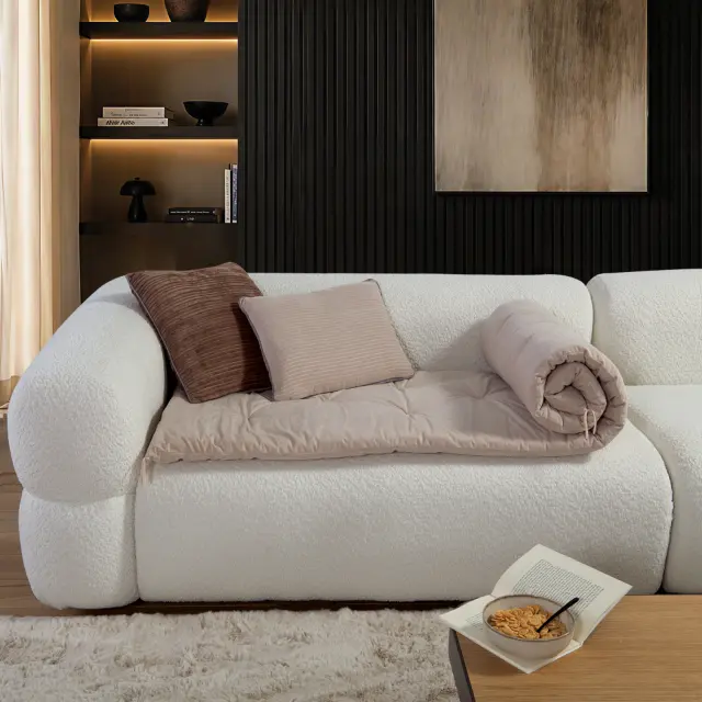Nef-Nef Homeware Ανώστρωμα Καναπέ Eriete 70x220 Μπεζ 2