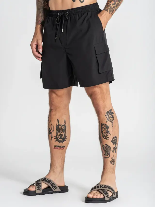 Gianni Kavanagh Ανδρικό CARGO Μαγιό – Black - L 2