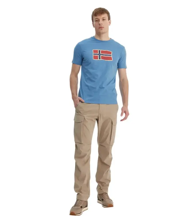 Napapijri - Ανδρικό T-shirt S-Mahsa SS NP0A4FZB-B9A Γαλάζιο - L 3