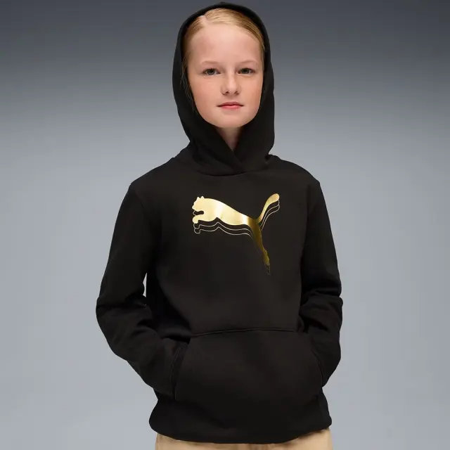 Puma Metallic ΠΑΙΔΙΚΗ ΜΠΛΟΥΖΑ (689739-51) - Μαύρο-Χρυσό