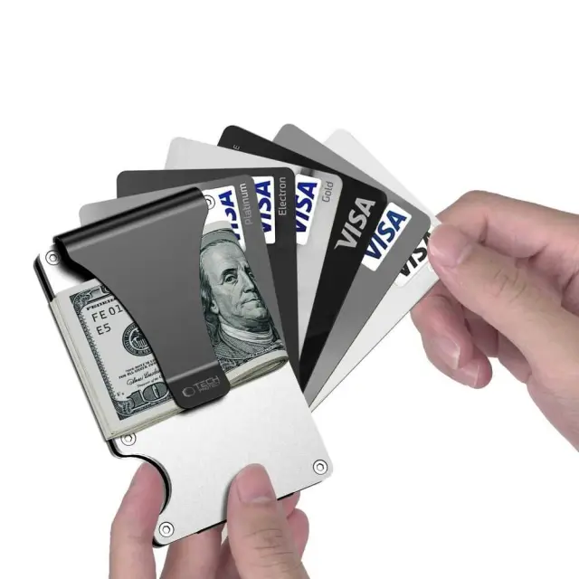 Tech-protect Thorn Rfid Card Wallet Steel Silver 3
