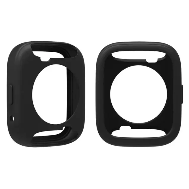 Προστατευτική Θήκη Σιλικόνης για Xiaomi Redmi Watch 3 Lite/ Active- Μαυρη 2