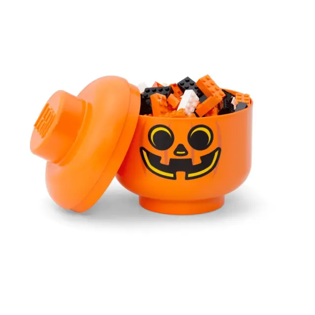 LEGO Κουτί Αποθήκευσης Storage Head – Small, Pumpkin 032821 2