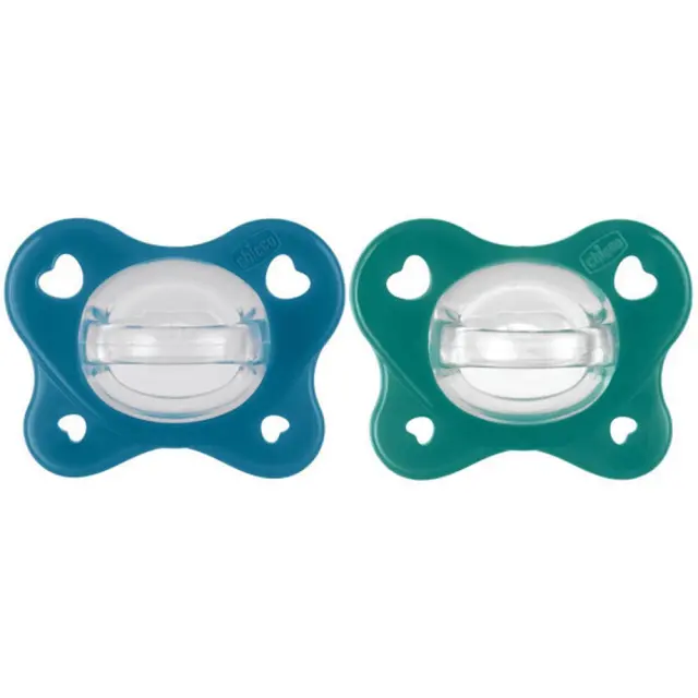 Chicco Physioforma Dual Soft Σετ Σιλικονούχες Πιπίλες Για 16-36 Μηνών Πράσινο / Μπλε 2τμχ 2