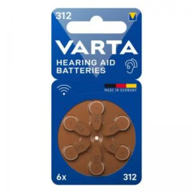Μπαταρίες Ακουστικών Βαρηκοΐας Varta No 312 P312 PR41 ZA312 PR312 3