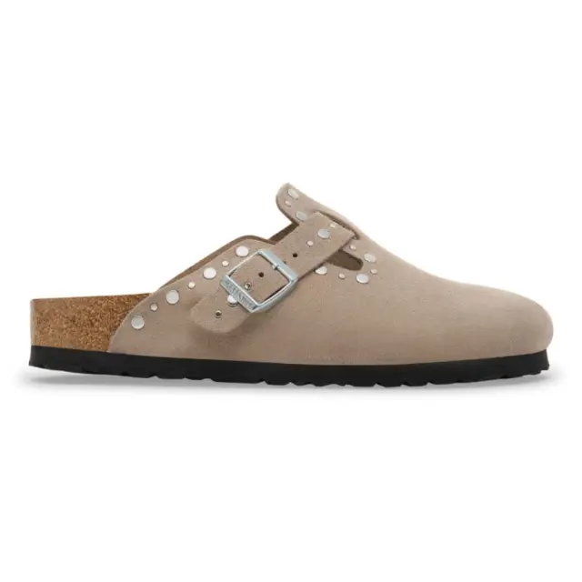 Birkenstock Σαμπώ Γυναικείο δέρμα suede Μπεζ BIR/BOSTON RIVET 1030418 TAUPE - 37