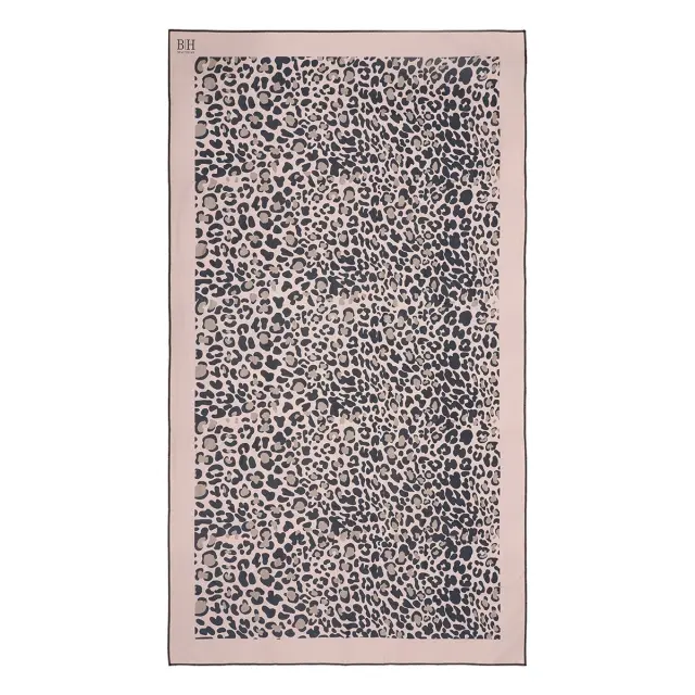 Beauty Home Πετσέτα θαλάσσης διπλής όψης Microfiber Art 2254 90x160 Άμμου